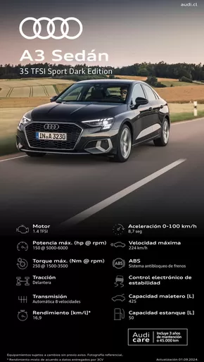 Catálogo Audi en Lo Barnechea | Gangas y ofertas actuales | 2024-09-30T00:00:00.000Z - 2025-09-30T00:00:00.000Z