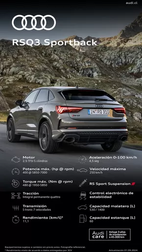 Catálogo Audi en Lo Barnechea | Audi Ficha técnica RS Q3 SB | 2024-09-30T00:00:00.000Z - 2025-09-30T00:00:00.000Z