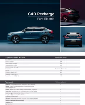 Catálogo Volvo en Vitacura | Volvo C40 Recharge  | 2024-10-27T00:00:00.000Z - 2025-10-27T00:00:00.000Z
