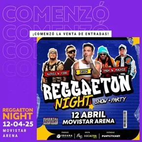 Catálogo PuntoTicket en Antofagasta | Cuando sienta el boom de este perreo intenso!! | 2024-11-06T00:00:00.000Z - 2025-04-12T00:00:00.000Z