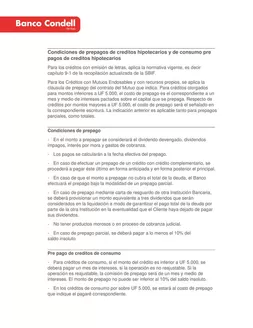 Catálogo Banco Condell en Concepción | Condiciones de prepago | 2026-01-23T00:00:00.000Z - 2027-01-23T00:00:00.000Z