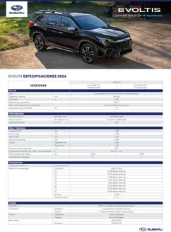Catálogo Subaru | Spec evoltis 2026 a4 web compressed | 2026-01-01T00:00:00.000Z - 2027-06-30T00:00:00.000Z