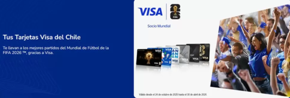 Catálogo Banco de Chile en Concepción | Tus Tarjetas Visa del Chile! | 2026-03-02T00:00:00.000Z - 2026-04-30T00:00:00.000Z