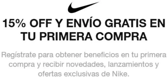 Catálogo Nike | 15% Off Y envio gratis! | 2026-03-24T00:00:00.000Z - 2026-12-31T00:00:00.000Z
