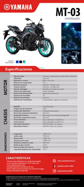 Catálogo Yamaha en Los Andes | MT-03-1 | 2025-01-30T00:00:00.000Z - 2025-12-31T00:00:00.000Z