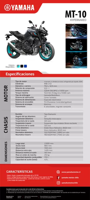 Catálogo Yamaha en Los Andes | MT-10-3 | 2025-01-30T00:00:00.000Z - 2025-12-31T00:00:00.000Z