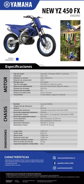 Catálogo Yamaha en Los Andes | NEW-YZ450FX-1 | 2025-01-30T00:00:00.000Z - 2025-12-31T00:00:00.000Z
