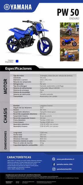 Catálogo Yamaha en Los Andes | PW-50-3 | 2025-01-30T00:00:00.000Z - 2025-12-31T00:00:00.000Z