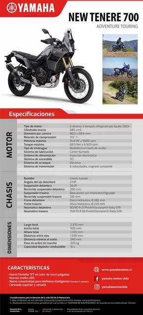 Catálogo Yamaha en Los Andes | TENERE-700-GRIS | 2025-01-30T00:00:00.000Z - 2025-12-31T00:00:00.000Z