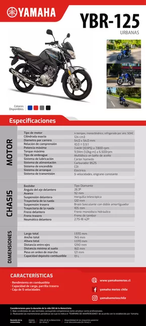 Catálogo Yamaha en Los Andes | YBR-125-7 | 2025-01-30T00:00:00.000Z - 2025-12-31T00:00:00.000Z