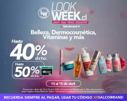 Catálogo Salcobrand en Valparaíso | Ofertas principales para todos los cazadores de gangas | 2026-04-13T00:00:00.000Z - 2026-04-15T00:00:00.000Z
