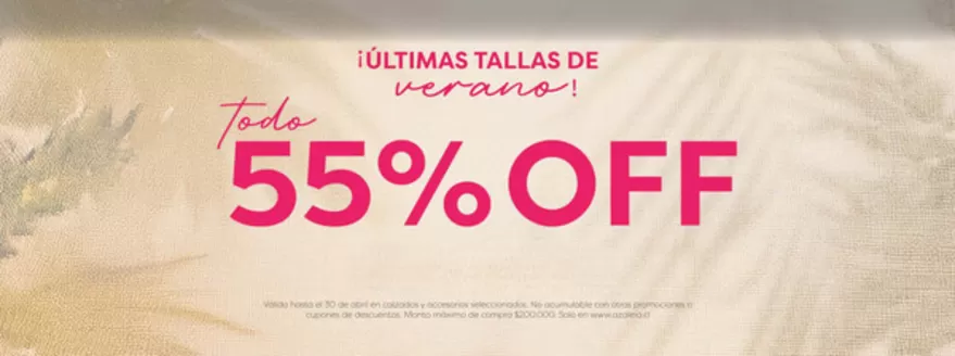 Catálogo Azaleia | Todo 55% Off! | 2026-04-14T00:00:00.000Z - 2026-04-30T00:00:00.000Z