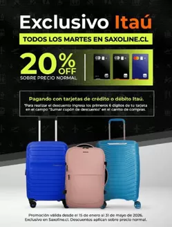 Catálogo Saxoline | 20% Off! | 2026-04-14T00:00:00.000Z - 2026-05-31T00:00:00.000Z