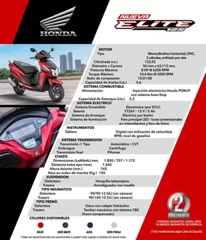 Catálogo Honda | Honda nueva elite 125! | 2025-02-12T00:00:00.000Z - 2025-12-31T00:00:00.000Z