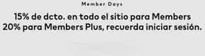 Catálogo H&M en Las Condes | Member days! Hasta 20% de dcto. | 2025-03-05T00:00:00.000Z - 2025-03-19T00:00:00.000Z
