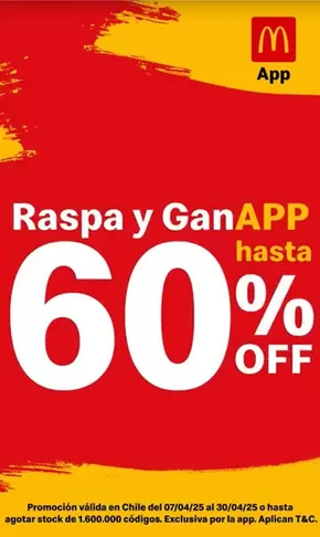 Catálogo McDonald's | Hasta 60% Off! | 2025-04-14T00:00:00.000Z - 2025-04-30T00:00:00.000Z