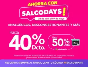 Catálogo Salcobrand | Ofertas Salcobrand. | 2025-04-28T00:00:00.000Z - 2025-05-07T00:00:00.000Z