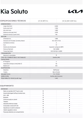 Catálogo Kia en Calama | Kia Soluto | 2025-05-03T00:00:00.000Z - 2026-05-03T00:00:00.000Z