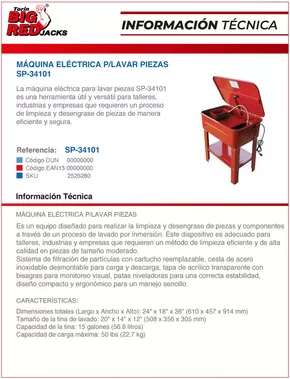Catálogo Ferretería O'Higgins en Maipú | MAQUINA ELECTRICA P/LAVAR PIEZAS | 2025-05-12T00:00:00.000Z - 2025-05-26T00:00:00.000Z