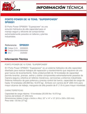 Catálogo Ferretería O'Higgins en Maipú | PORTO POWER DE 10 TONS SUPERPOWER | 2025-05-12T00:00:00.000Z - 2025-05-26T00:00:00.000Z