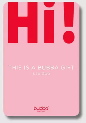 Catálogo Bubba Bags | Gift card precio habitual $20.000! | 2025-05-26T00:00:00.000Z - 2025-08-02T00:00:00.000Z