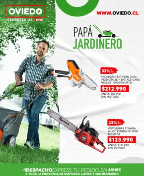 Catálogo Ferretería Oviedo en Cerrillos | Papá jardinero! | 2025-06-11T00:00:00.000Z - 2025-06-26T00:00:00.000Z
