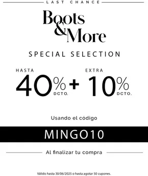 Boots & more! Hasta 40% dcto + extra 10% dcto.