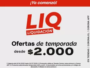 Catálogo Corona en Pelarco | Ofertas de temporada! | 2025-06-17T00:00:00.000Z - 2025-07-02T00:00:00.000Z