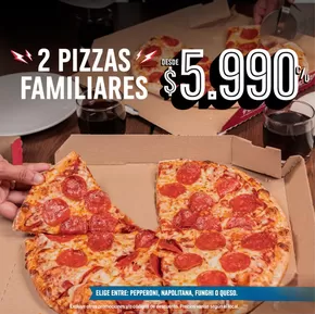 Catálogo Domino's Pizza | 2 pizzas familiares! | 2025-06-18T00:00:00.000Z - 2025-07-03T00:00:00.000Z