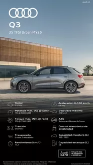Catálogo Audi | Audi Q3. | 2025-09-11T00:00:00.000Z - 2026-09-11T00:00:00.000Z
